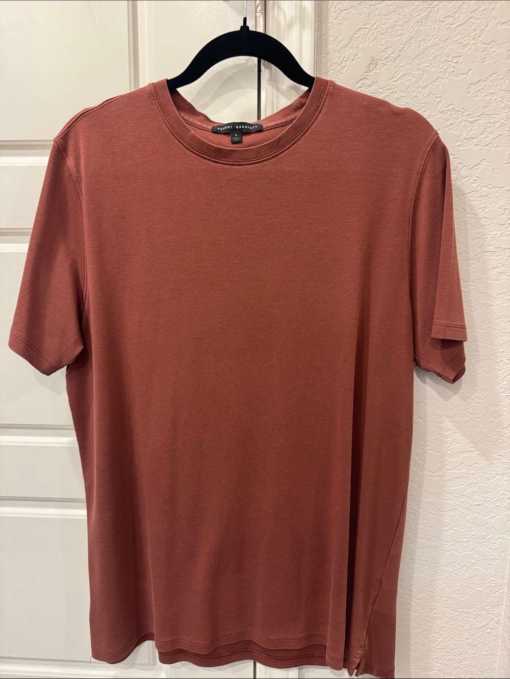 Robert Barakett Short-Sleeve Crewneck T-Shirt - Rusty Brown